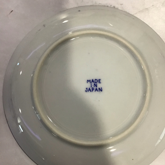 Vintage Japanese Flying Phoenix Blue trinket dish Retired - Picture 3 of 4